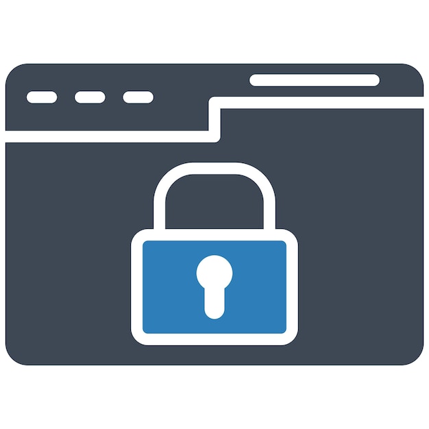 Estilo de ilustración vectorial de seguridad del sitio web