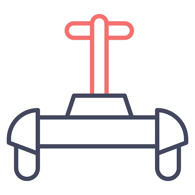 Estilo de ilustración vectorial del Segway de la policía