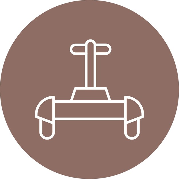 Estilo de ilustración vectorial del Segway de la policía