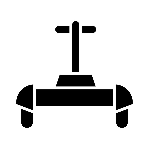 Estilo de ilustración vectorial del Segway de la policía