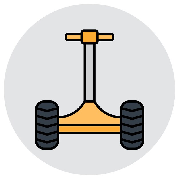 Estilo de ilustración vectorial del Segway
