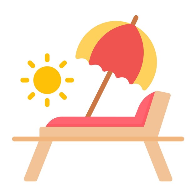 Estilo de ilustración vectorial de la silla de salón