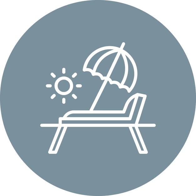 Estilo de ilustración vectorial de la silla de salón