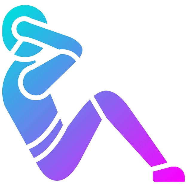 Estilo de ilustración vectorial de Sit Up