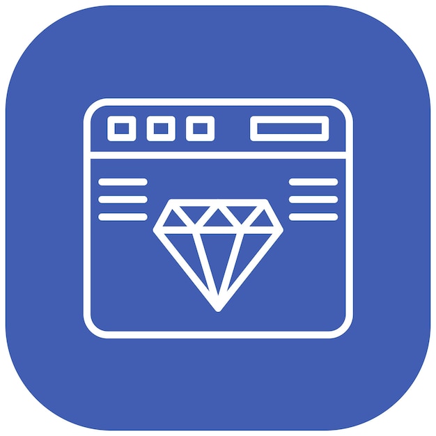 Estilo de ilustración vectorial de sitio web premium