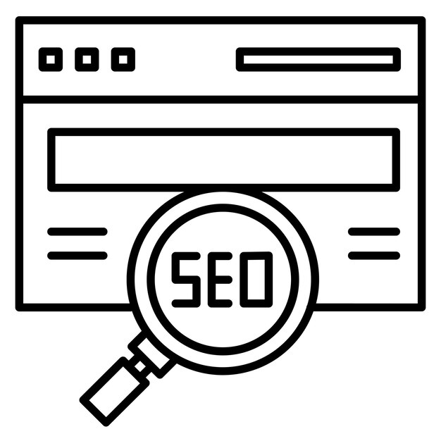 Estilo de ilustración vectorial del sitio web SEO
