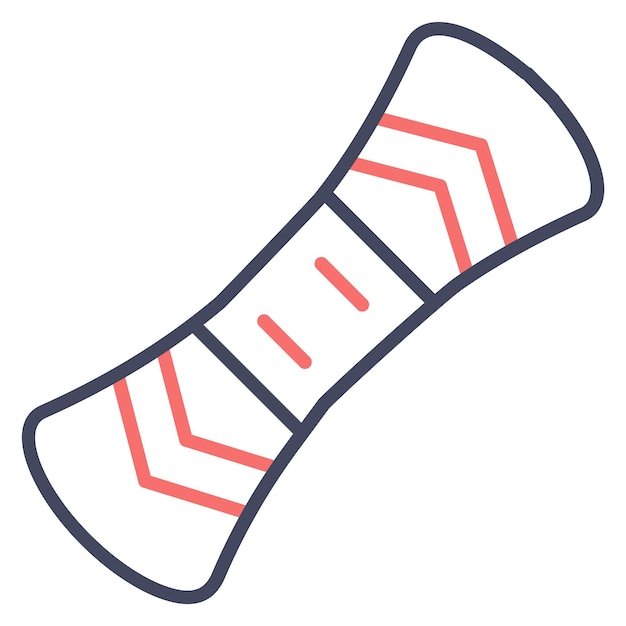 Estilo de ilustración vectorial de snowboard