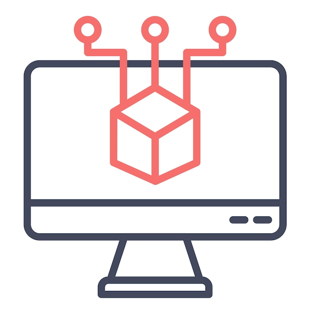 Estilo de ilustración vectorial del software