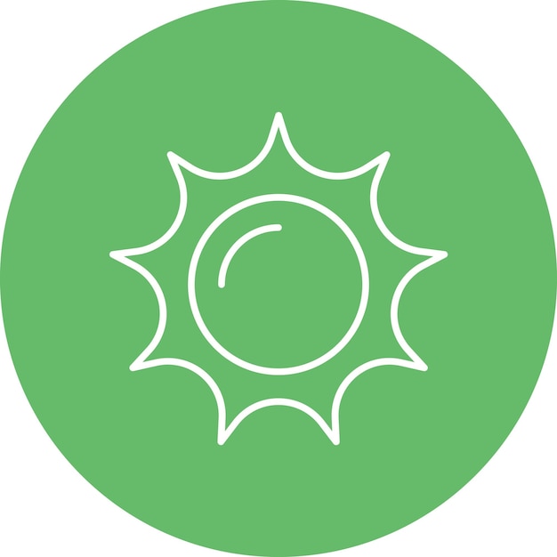 Estilo de ilustración vectorial del sol