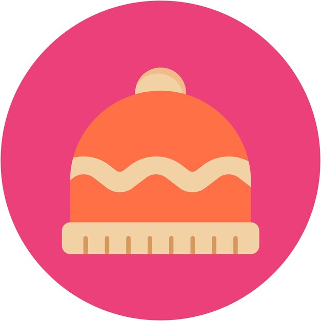 Estilo de ilustración vectorial de sombrero de otoño