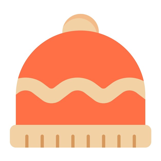 Estilo de ilustración vectorial de sombrero de otoño