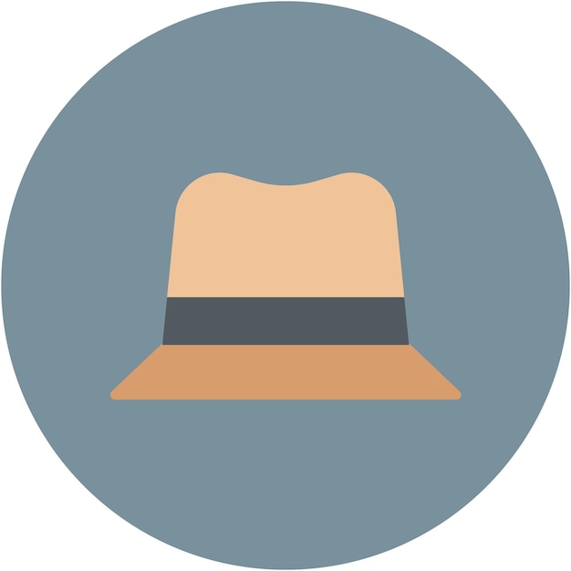 Estilo de ilustración vectorial del sombrero