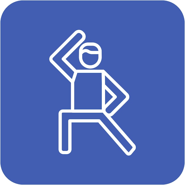 Estilo de ilustración vectorial para el soporte aeróbico