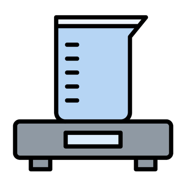 Estilo de la ilustración vectorial del soporte del vaso
