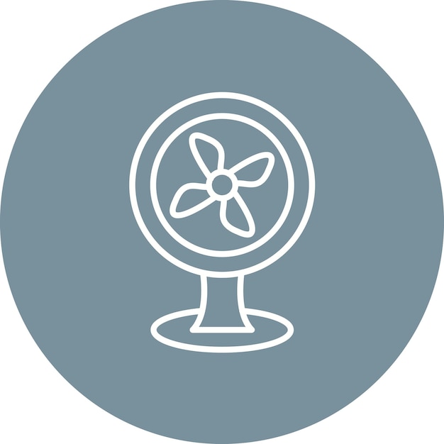 Estilo de ilustración vectorial del soporte del ventilador