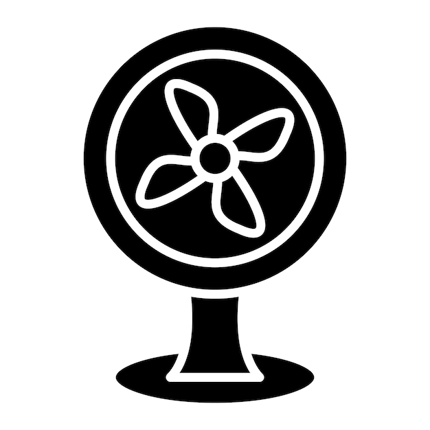 Estilo de ilustración vectorial del soporte del ventilador