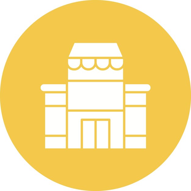 Estilo de ilustración vectorial de un supermercado