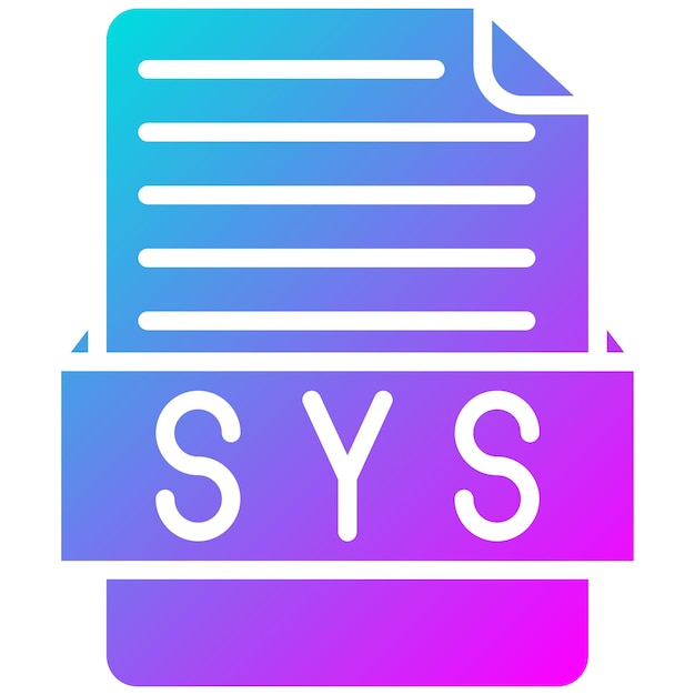 Vector estilo de ilustración vectorial de sys