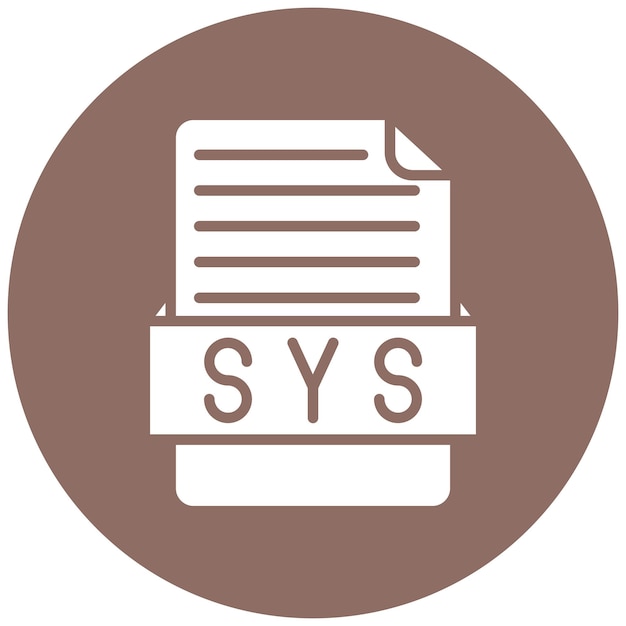 Estilo de ilustración vectorial de SYS