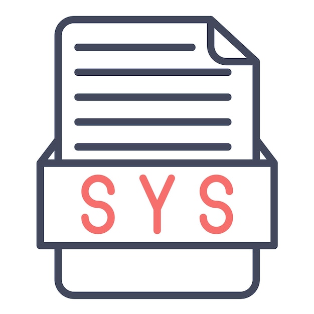 Estilo de ilustración vectorial de SYS