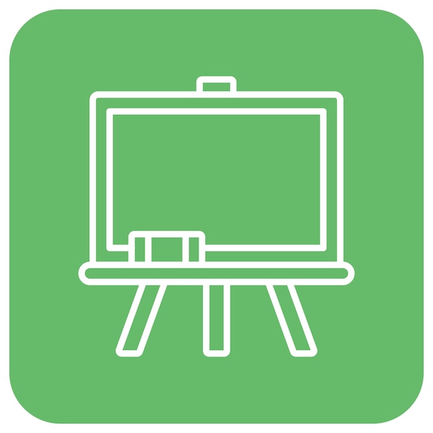 Estilo de ilustración vectorial del tablero de clase