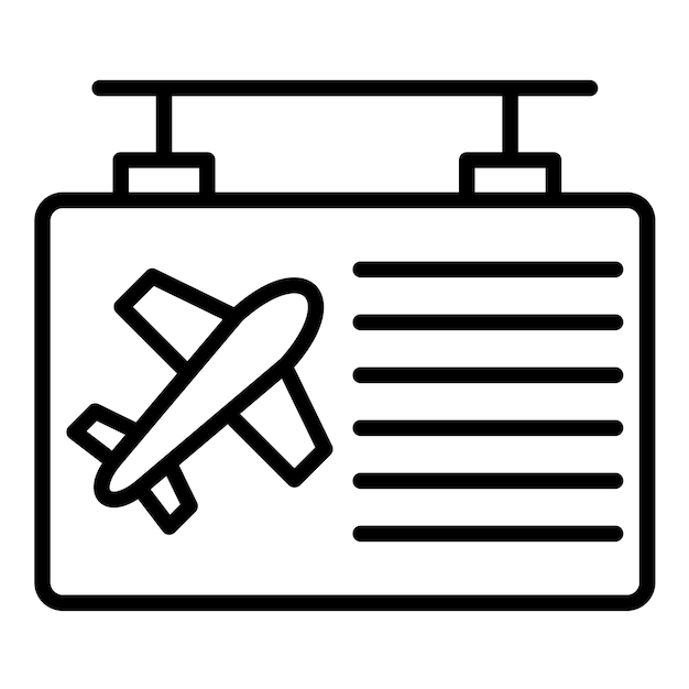 Estilo de ilustración vectorial del tablero de salida