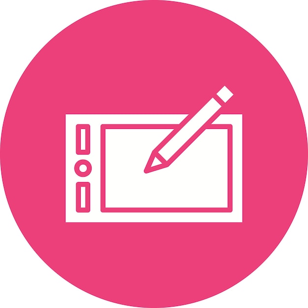 Estilo de ilustración vectorial de la tableta gráfica