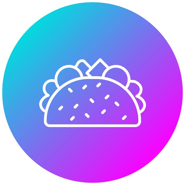 Estilo de ilustración vectorial de Taco