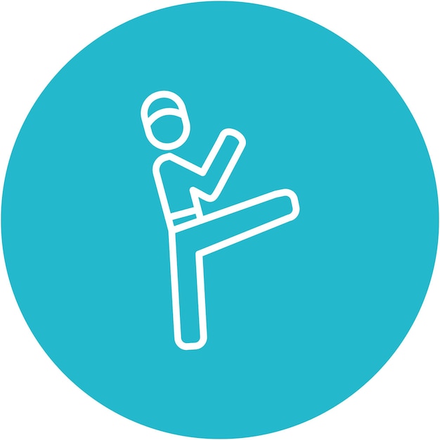 Estilo de ilustración vectorial de Taekwondo