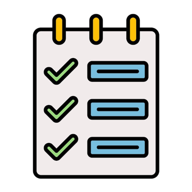Estilo de ilustración vectorial de las tareas