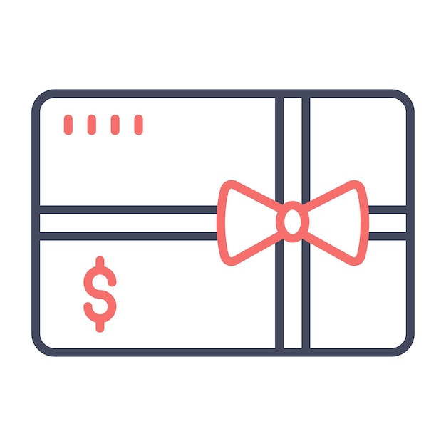 Estilo de ilustración vectorial de tarjetas de regalo