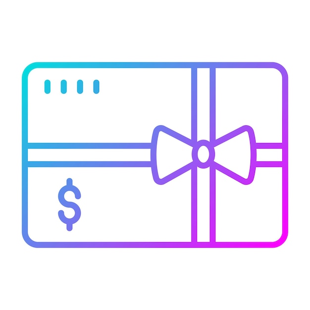 Estilo de ilustración vectorial de tarjetas de regalo