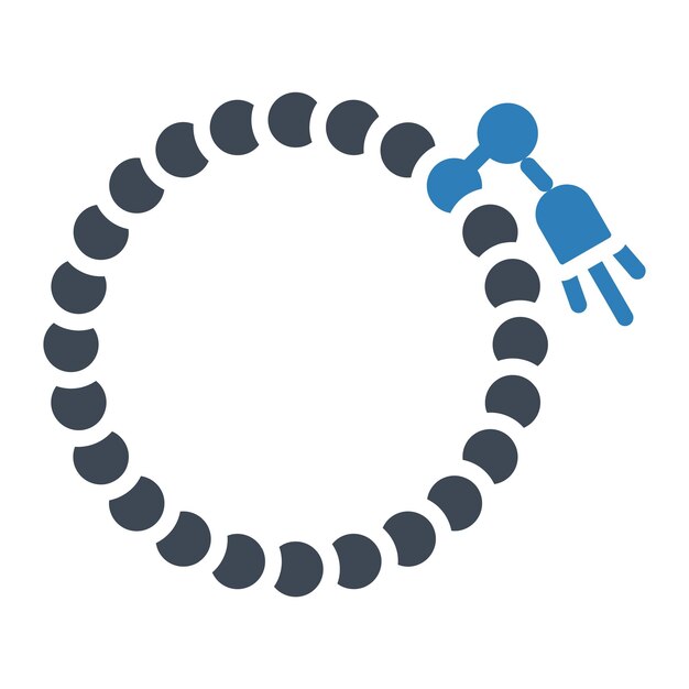 Estilo de ilustración vectorial de Tasbih