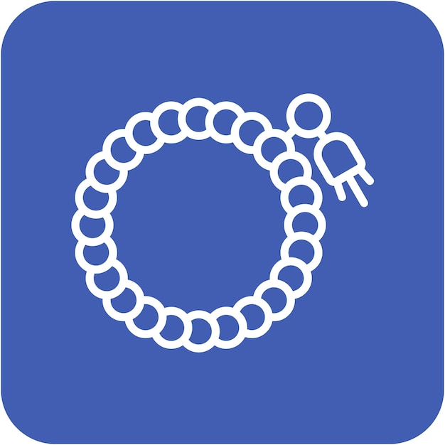 Estilo de ilustración vectorial de Tasbih