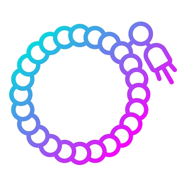 Estilo de ilustración vectorial de Tasbih