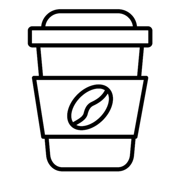 Estilo de ilustración vectorial de la taza de café