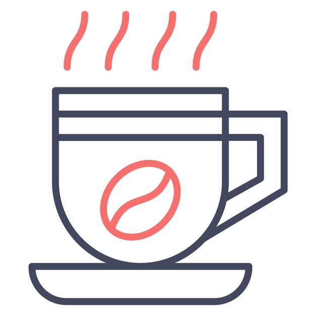 Estilo de ilustración vectorial de la taza de café