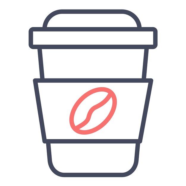 Estilo de ilustración vectorial de la taza de café