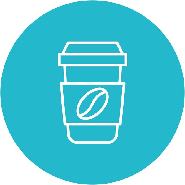 Estilo de ilustración vectorial de la taza de café