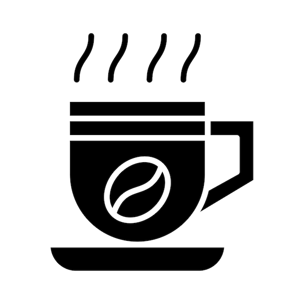 Estilo de ilustración vectorial de la taza de café