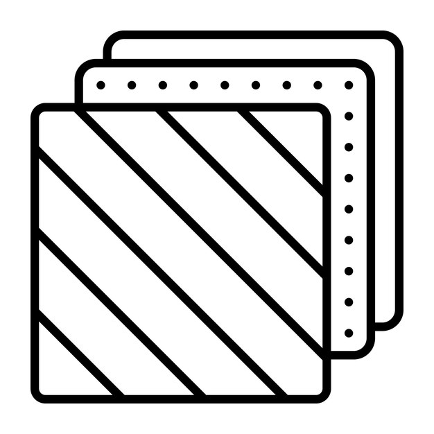 Estilo de ilustración vectorial de la tela