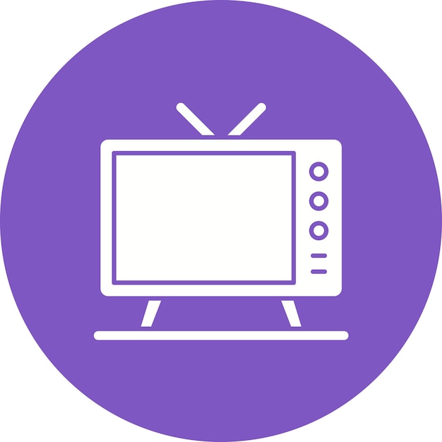 Vector estilo de ilustración vectorial para televisión