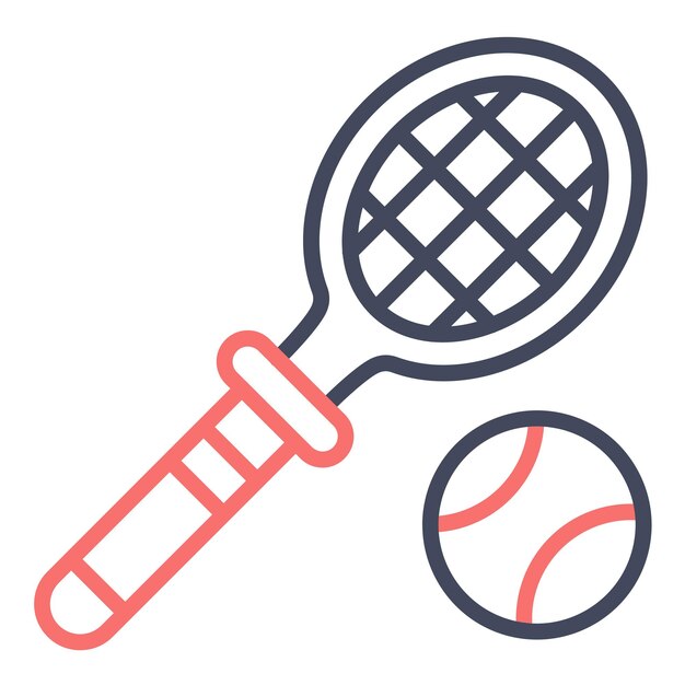 Estilo de ilustración vectorial de tenis