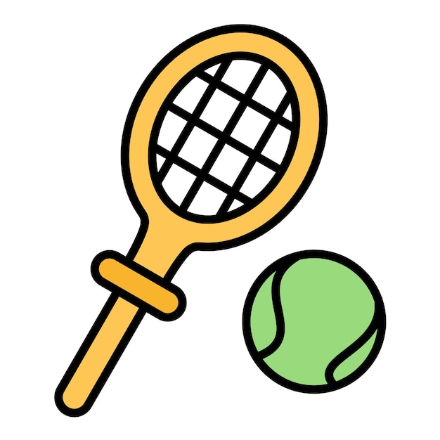 Estilo de ilustración vectorial de tenis