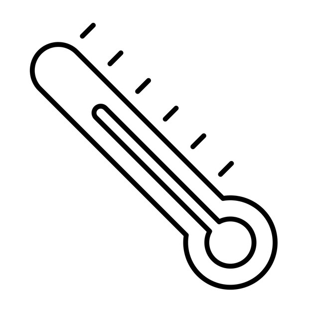Estilo de la ilustración vectorial del termómetro