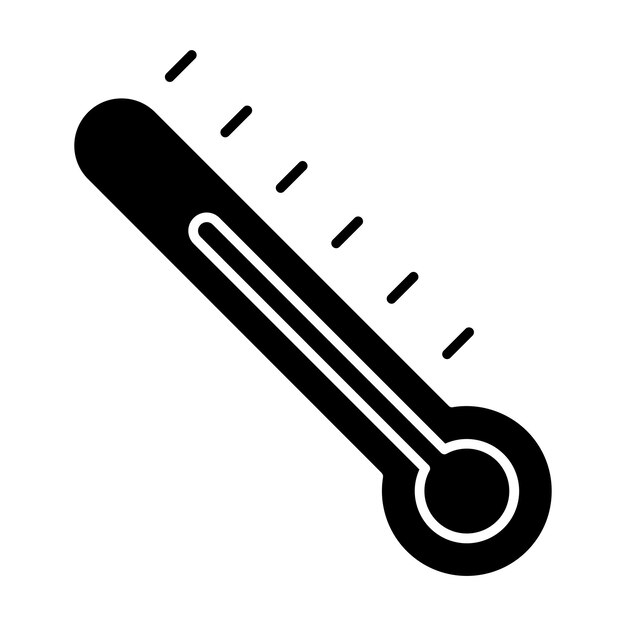 Estilo de la ilustración vectorial del termómetro