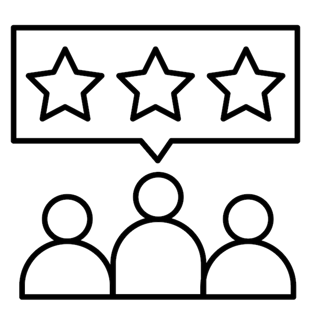 Estilo de ilustración vectorial de testimonio