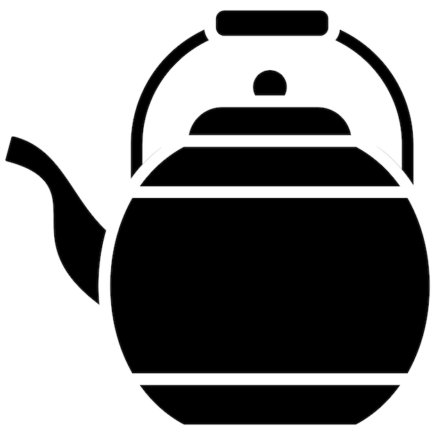 Estilo de ilustración vectorial de la tetera