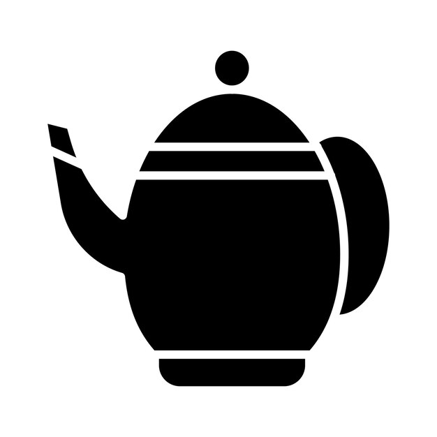 Estilo de ilustración vectorial de la tetera