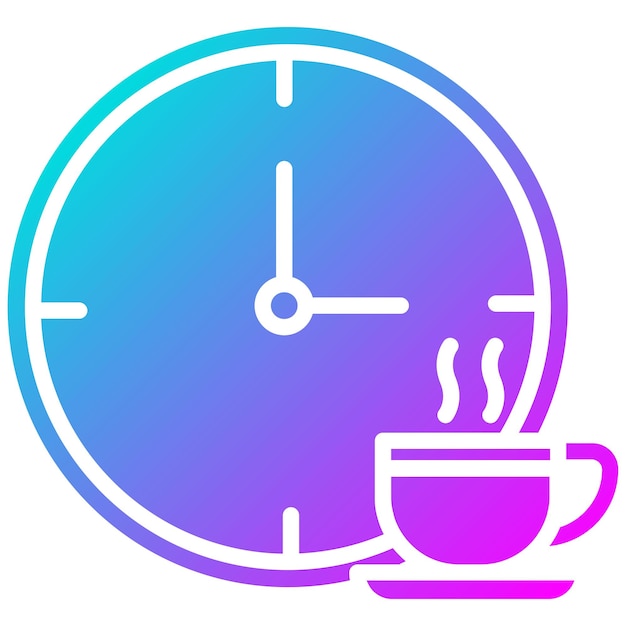Estilo de ilustración vectorial del tiempo del café